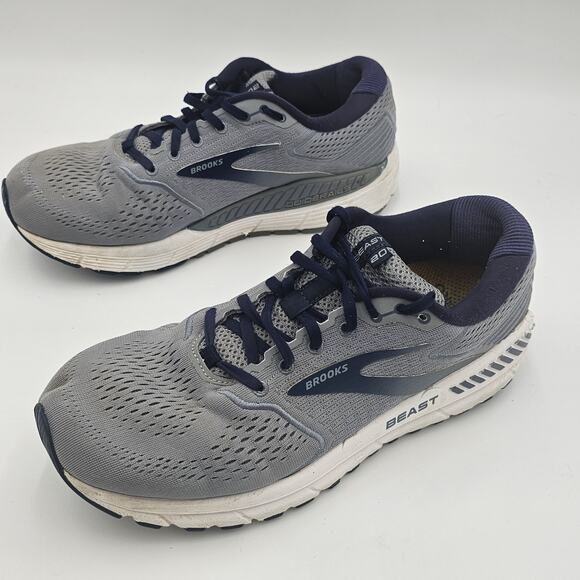 Brooks Beast 20 Gray Men's Running Shoes Size 11 WIDE 2E - Picture 3 of 12